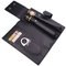 Classic Zigarrenetui Columbus 2er Leder schwarz (623627) offen