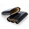 3er schwarz Leder (620111) offen