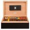 Zino Humidor Z 80 Eiche und schwarz lackiert (51000261) offen
