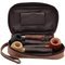 Guy Janot Pfeifentasche 3er braun Buffalo / Canvas (6248) offen