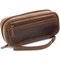 Guy Janot Pfeifentasche ??? braun Buffalo / Canvas (6932)