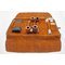 Savinelli Pfeifentasche 4er Rindleder braun Croco T660 (14959) innen