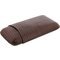 Martin Wess Premium Lederetui - Eidechse (Lizard) Brown 3er Gigante (570) liegend