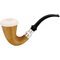 CPW Pipes Freehand Meerschaumpfeifen Calabash Nr. 48 rustiziert