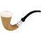 CPW Pipes Freehand Meerschaumpfeifen Calabash Nr. 49 rustiziert