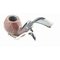Rattray's Triskele Handmade Extra Triskele Sandblast Bent Pfeife 6585