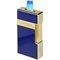 Lack blau / gold (025005) Flamme