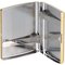 Jean Claude Etui 20er Metall Streifen Rauten goldin (600914)