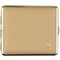 Classic Zigarilloetui 18er vom Hofe Soft-Leder beige Rahmen vergoldet (605622)