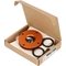 orange Verpackung offen