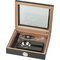 Classic Humidor Set Glasdeckel Carbon Design (569183) offen