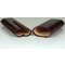 Martin Wess Premium Lederetui - Kroko brown 2er Corona Kroko (596) offen