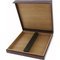 Dunhill The White Spot Reisehumidor Bulldog brown für 10 Zigarren (HS3010B) offen