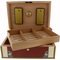 Elie Bleu Collection Alba Humidor für 200 Cigarren Sykomore Maserung (Rot) Tray