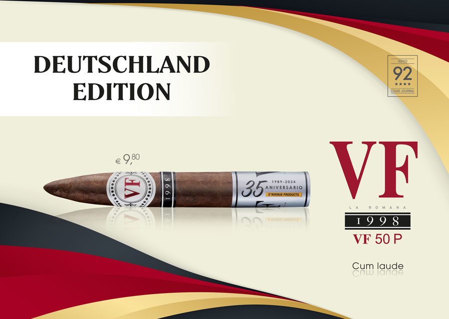 Vega Fina 1998 VF50P Exklusive Edition Deutschland Cum laude CigarJournal 92 Punkte